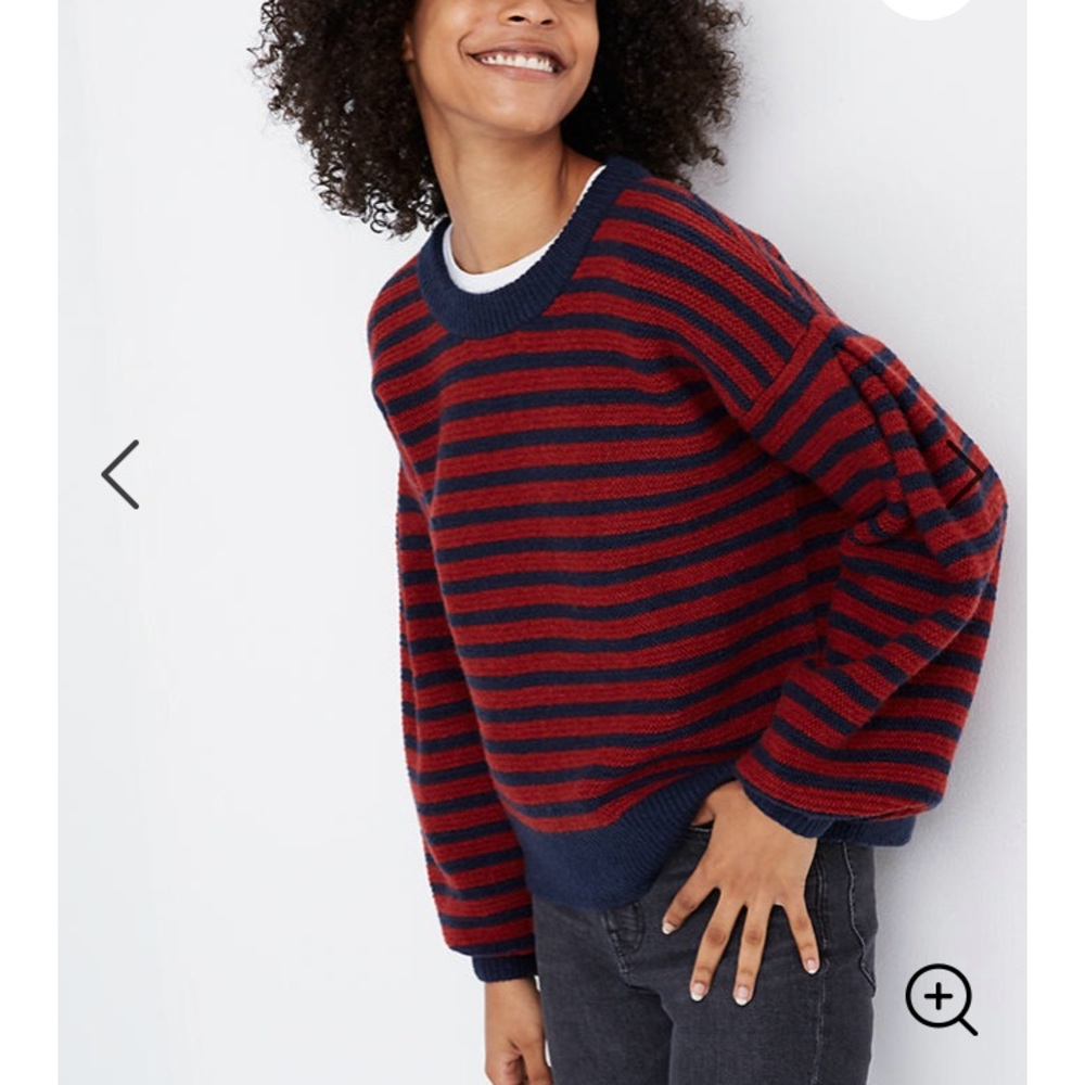 Madewell puff sweater